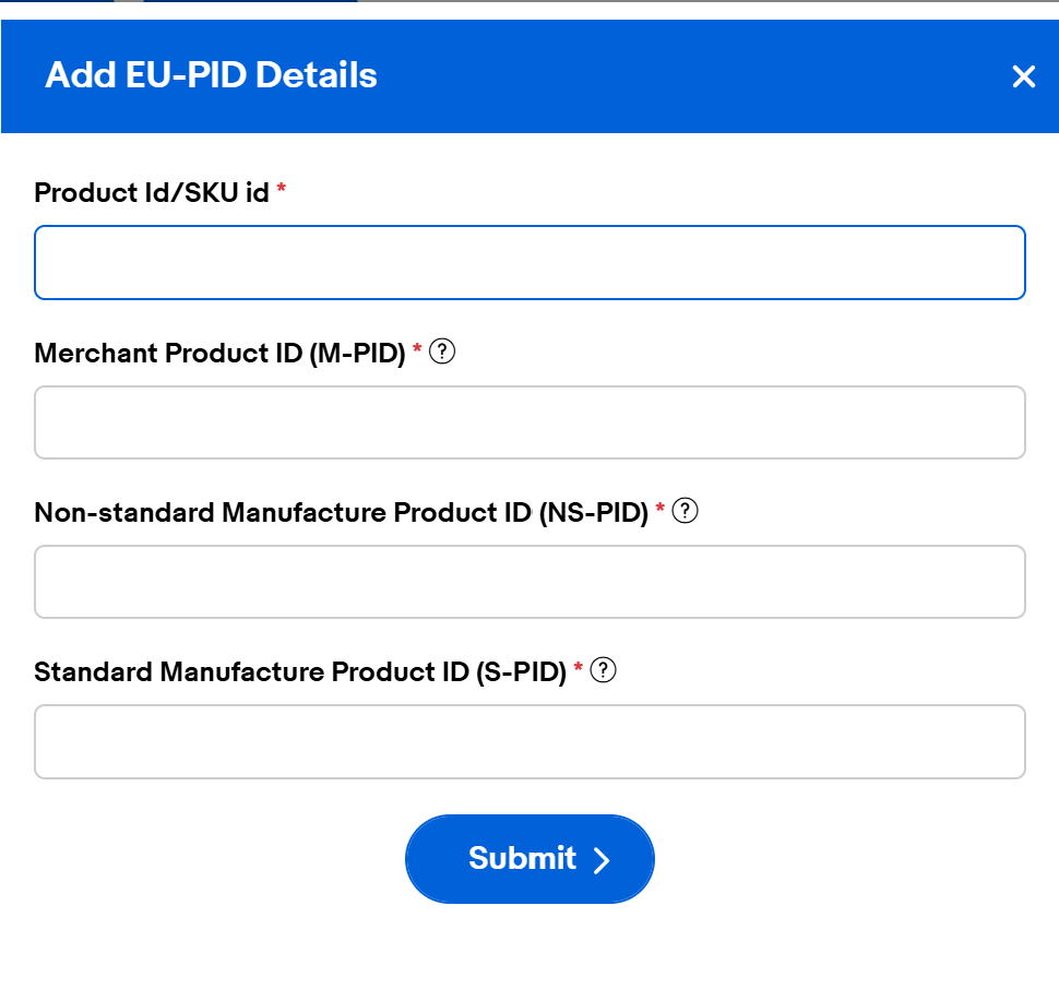 Add EU-PID Details popup